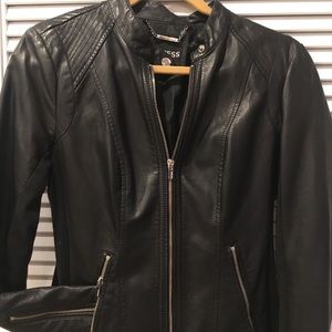 Black Faux Leather Jacket